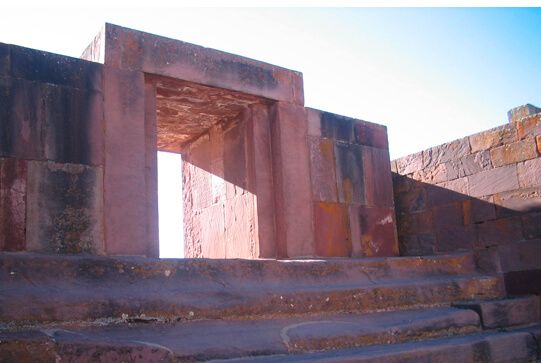 Gate of Tiahuanaco in Bolivia