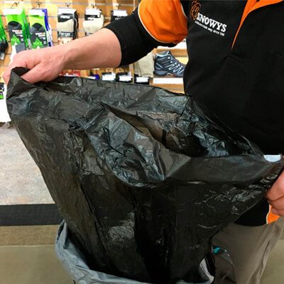 Bolsa de plástico para caminatas