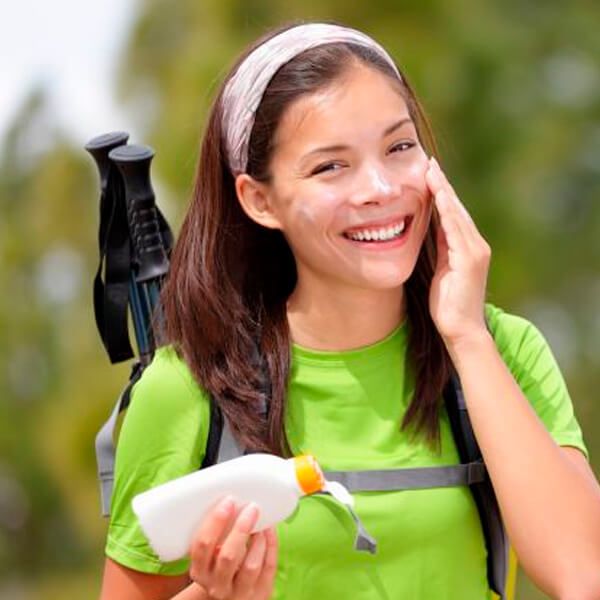 Protector solar para caminatas