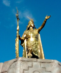 Inca Pachacuteq statue